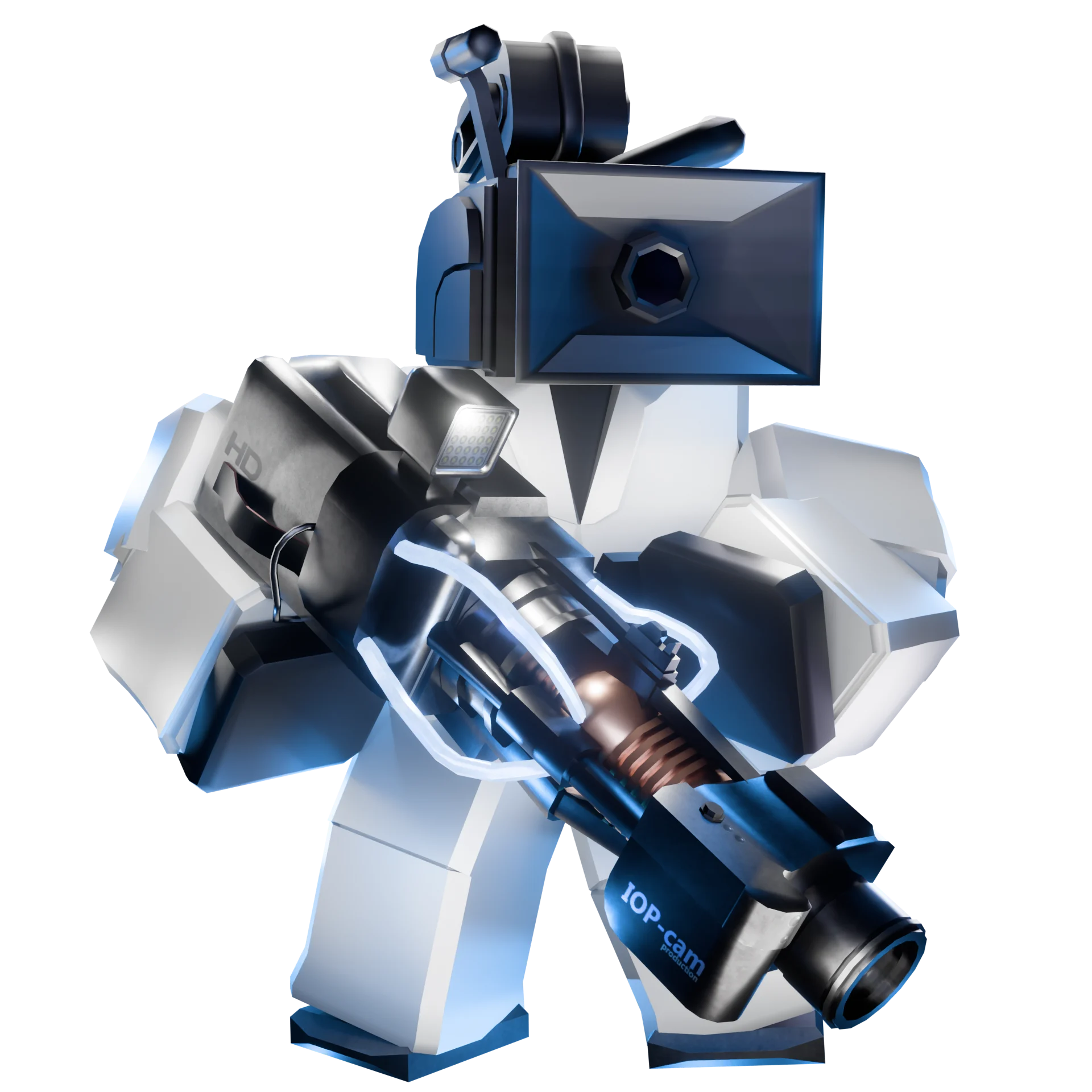 Large Scientist Cameraman artwork
